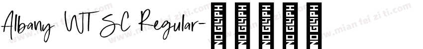 Albany WT SC Regular字体转换